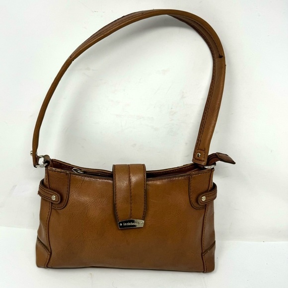 Liz Claiborne Handbags - Y2K Liz Claiborne Brown Top Handle Small Shoulder Bag Purse Vintage